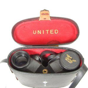 Vintage United 7x35 Wide Angle Binoculars With Case